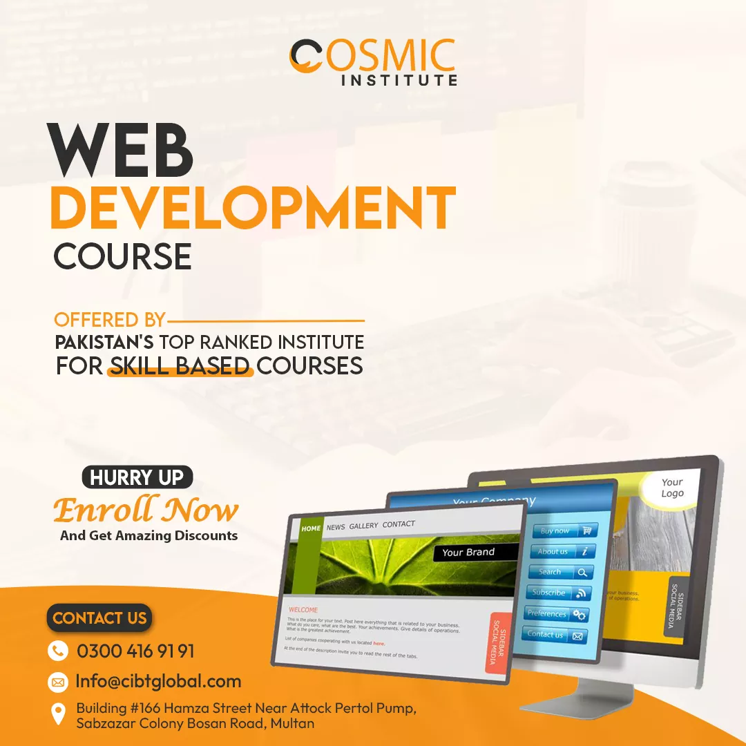 Web Development Course in Multan, Pakistan